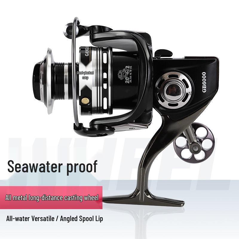 All-Metal Saltwater Fishing Reel - 20-Bearing, Stainless Steel, Long Cast Spinning Reel for Sea Fishing