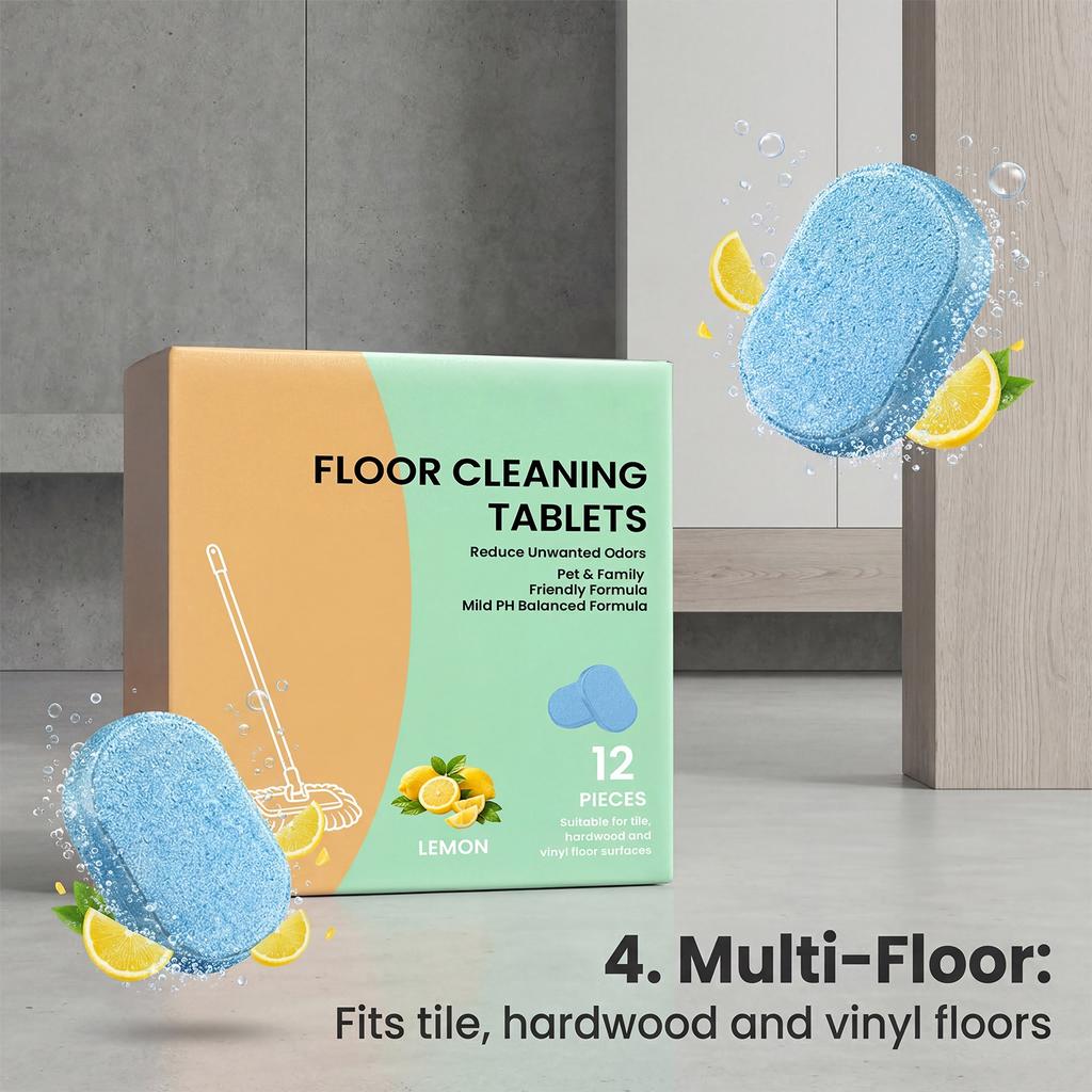 Floor Cleaning Tablets Leave No After Cleaning. Deodorize And Refresh The Floor, Reducing Unpleasant Odors.