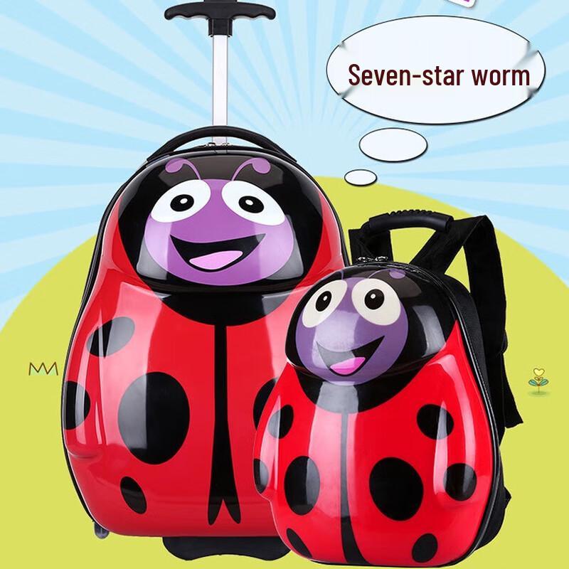 Bagaglio da Viaggio per Bambini YJHOME con Coccinella Cartone Animato