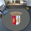 SC Braga Round Area Rug,Carpet Rug for Living Room Bedroom Sofa Playroom Decor,Non-slip Floor Mat