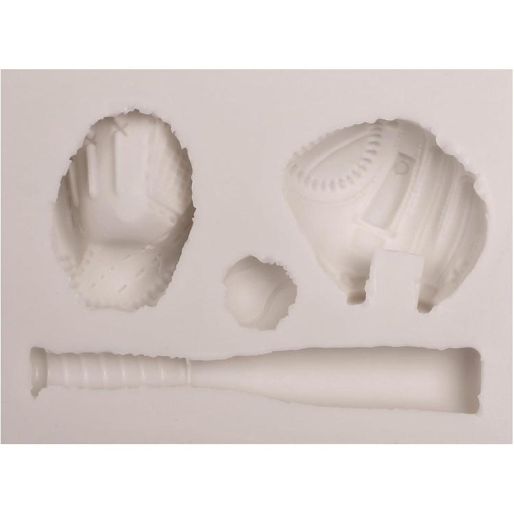 3D Baseball Fondant Molds Sports Ball Silicone Molds Sports Theme Baking Tools for Cake Decoration Chocolate Candy Baking Polymer Clay Cupcake Topper