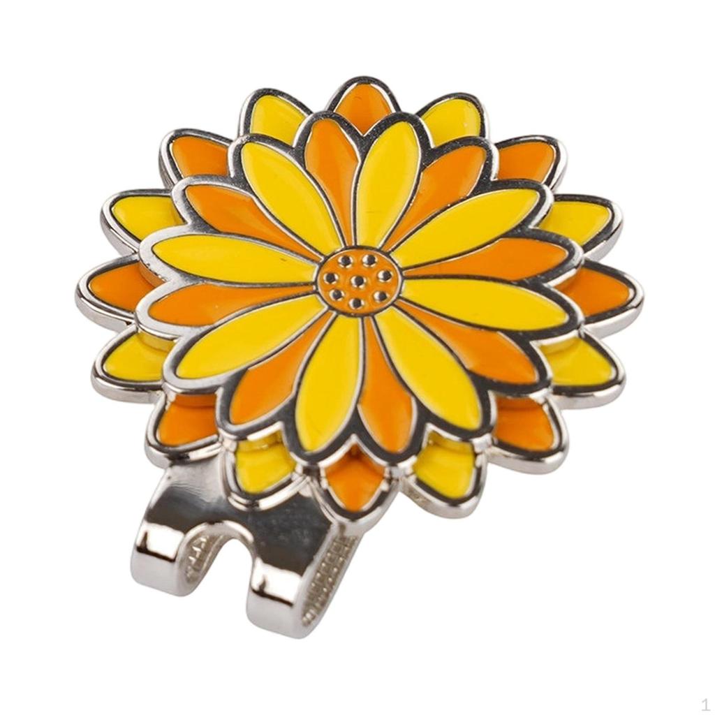 Decorative Golf Ball Marker with Hat Clip, Portable Pocket Accessory, Multifunctional And