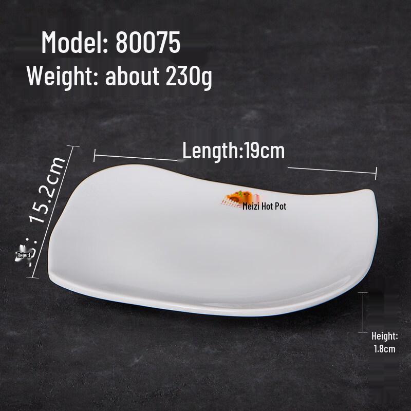 A5 Melamine Cold Dish & Snack Plate