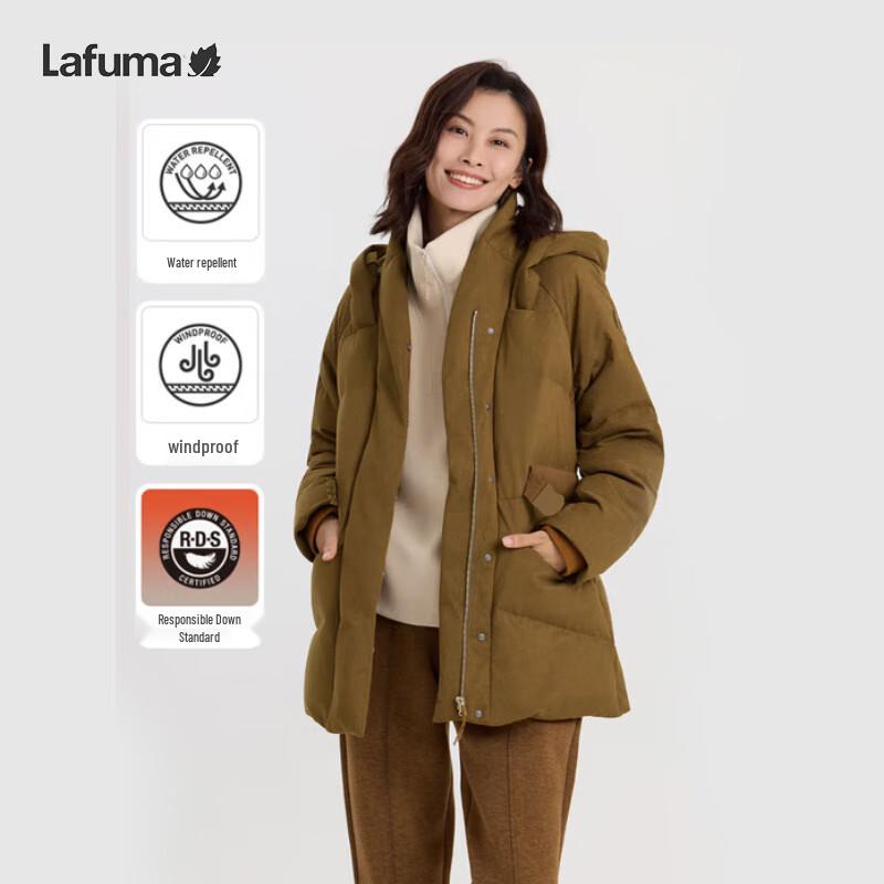 

LAFUMA Women s Cinch-Waist Hooded Goose Down Jacket M