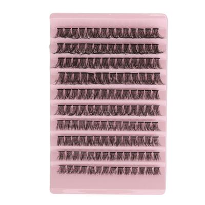 Individuálne riasy DIY Realistické Syntetické vlákno Ľahké Silné lepidlo Trsové riasy