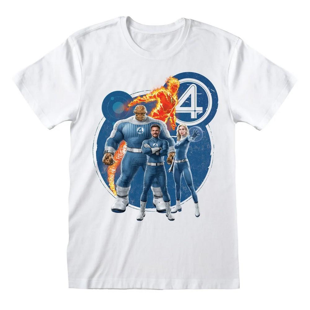 Fantastic Four Unisex Adult Group Shot T-Shirt