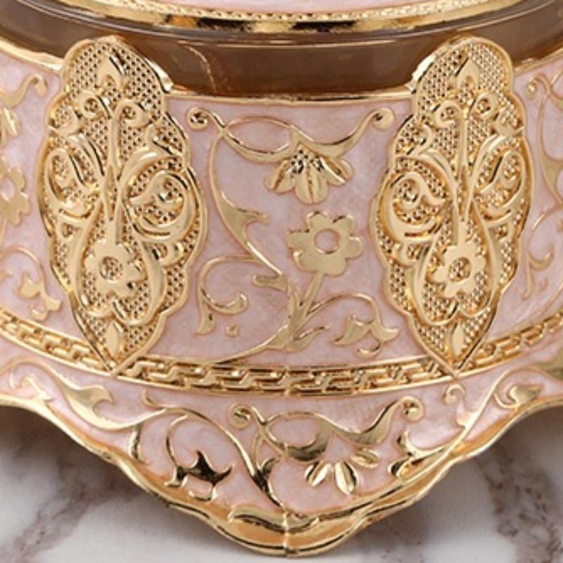 European Style Glass Storage Box Seasoning Bottle Restaurant Kitchen Daily Necessities Golden Storage Tank Kitchen Supplies