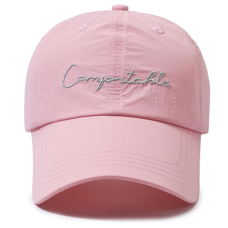 Spring Summer Thin Quick-Drying Candy Colored Baseball Cap Female Letter Sunshade Cap
