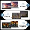 Mobile Monitor Inch 4K Thin and Lightweight Mobile Display Screen Ratio 60Hz VESA Compatible Wide Color Gamut 500nits High Brightness Compatible with