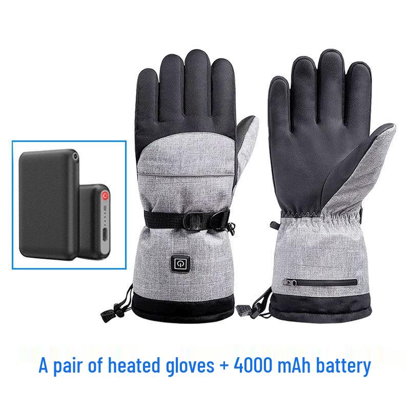 Electric Heated Winter Gloves for Skiing, Cycling, and Motorcycling – Touchscreen Compatible and Cold Protection