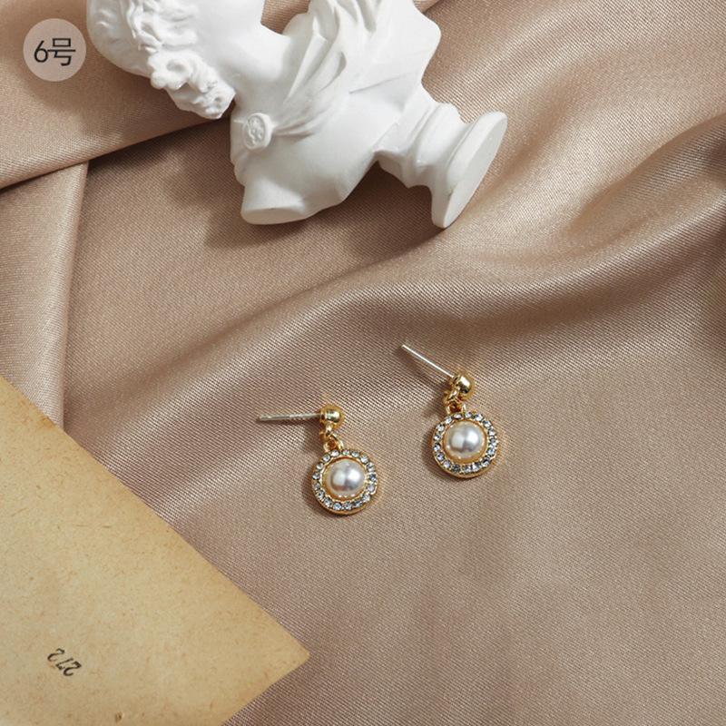 Элегантные серьги с горным хрусталем и жемчугом, нишевые простые универсальные спиральные клипсы, не требующие проколов ушей white k silver