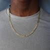 Men's Trendy Street Style 18K Gold-Plated Titanium Steel Hip-Hop Necklace