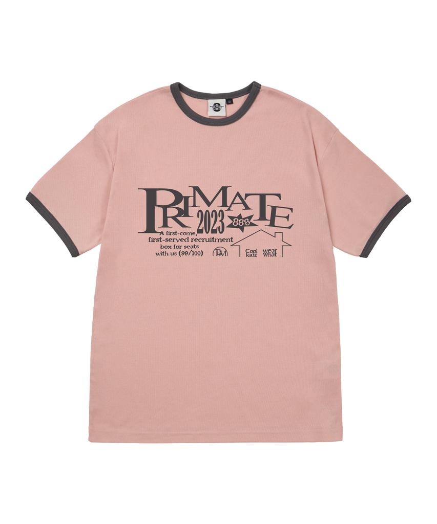 PRIMATE Slick Women'S Fleece Ringer Short Sleeve T-Shirt 5 Colors