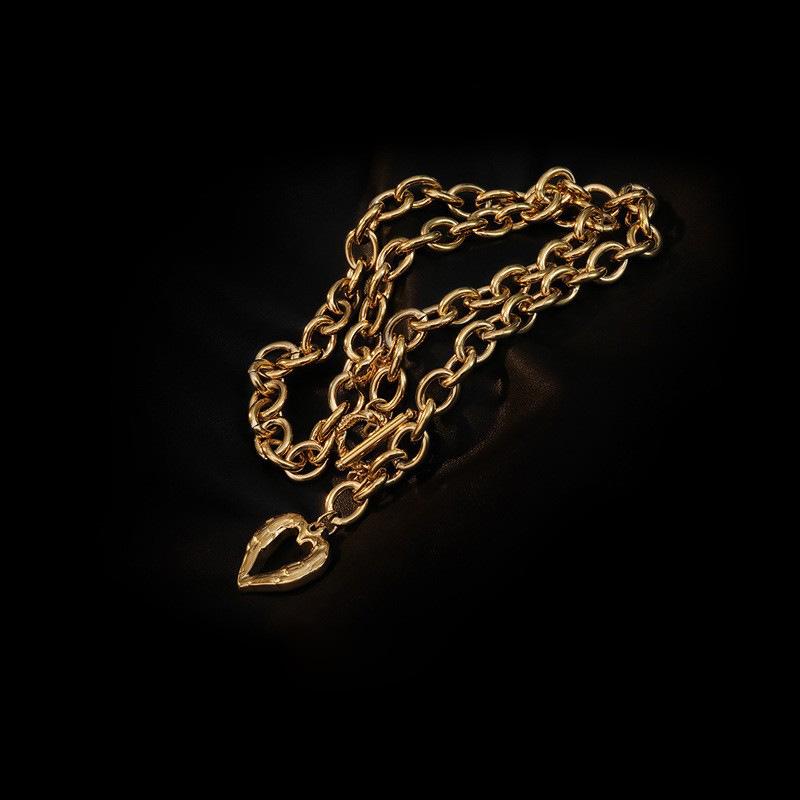 316L Stainless Steel Necklace Sexy Love Heart Clavicle Chain Multifunctional Women's Necklace Jewelry Gift