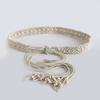 European and American Ins Bohemian Style Cotton Rope Woven Shell Women's Waist Belt Strap Wide Waist Belt Is Versatile