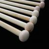 36Pcs Bamboo Knitting Needles 12Cm Single Pointed Straight Needles Odorless Sturdy Smooth for Handmade Sweater Scarf