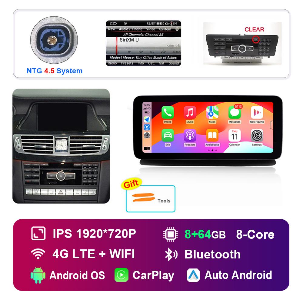 12.3 Inch Android Car Radio Multimedia Player for Mercedes Benz CLS W218 2010 - 2013 NTG 4.5 5.0 System GPS HD Touch Screen