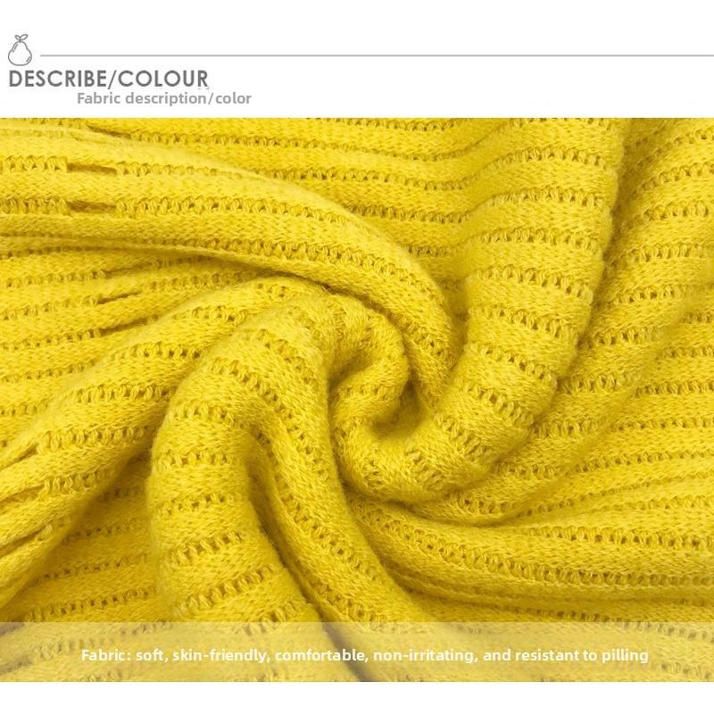 Meier Korean version ins wool knitted scarf, thickened warm scarf in autumn and winter