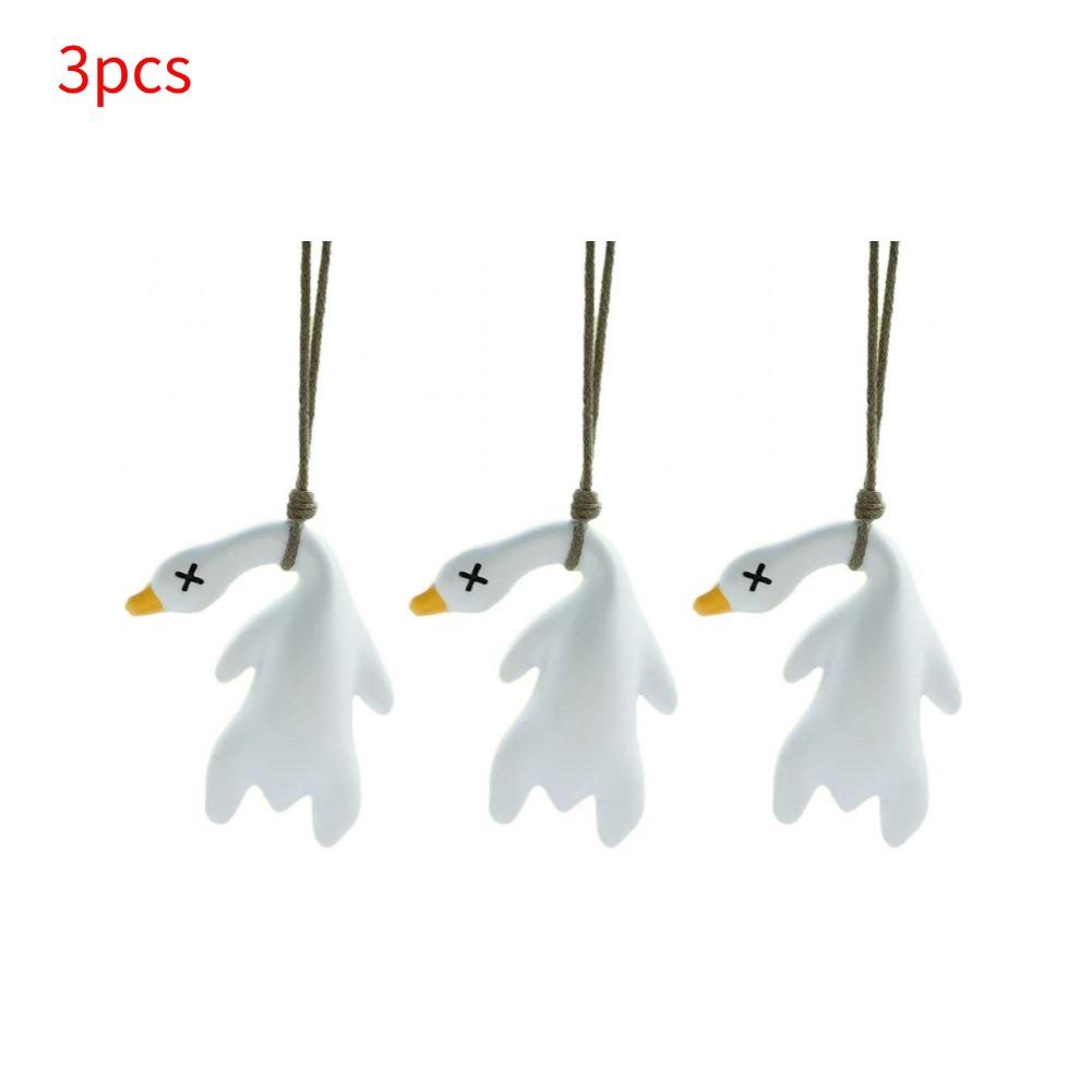 Car‘s Mounted Color Changing Roast Duck Pendant Resin Harmless Originality Rearview Mirror Decoration Cute Swing Lanyard Hanger
