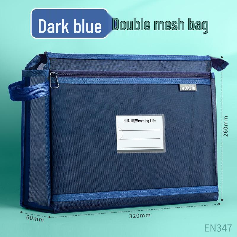 Transparent Student File & Book Storage Zipper Bag