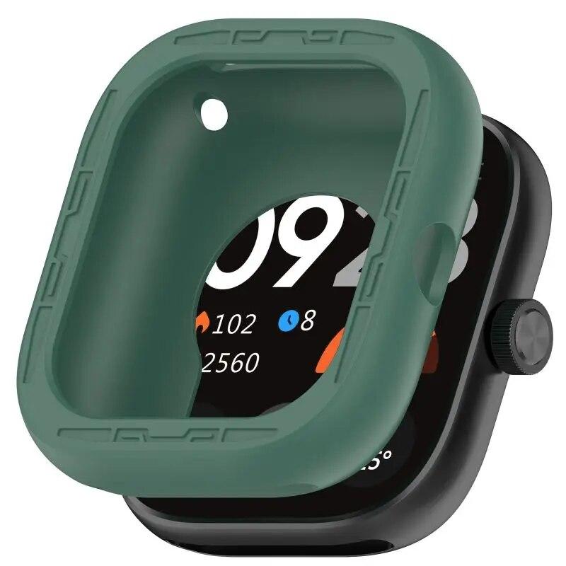 Silicone Case Cover For Redmi Watch 4 Smart Watch Case Soft TPU Protective Bumper Protector Shell For Xiaomi Redmi Watch4