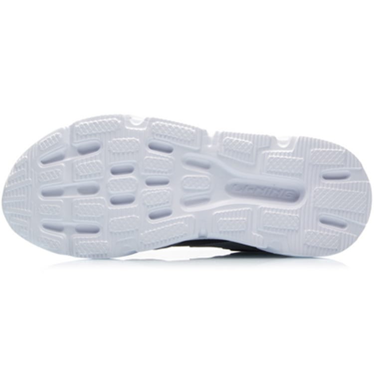 Li Ning Versatile Cushioning Slip Resistant Abrasion Resistant Low top Running Shoes Men's Antarctic Gray ARHQ093-4
