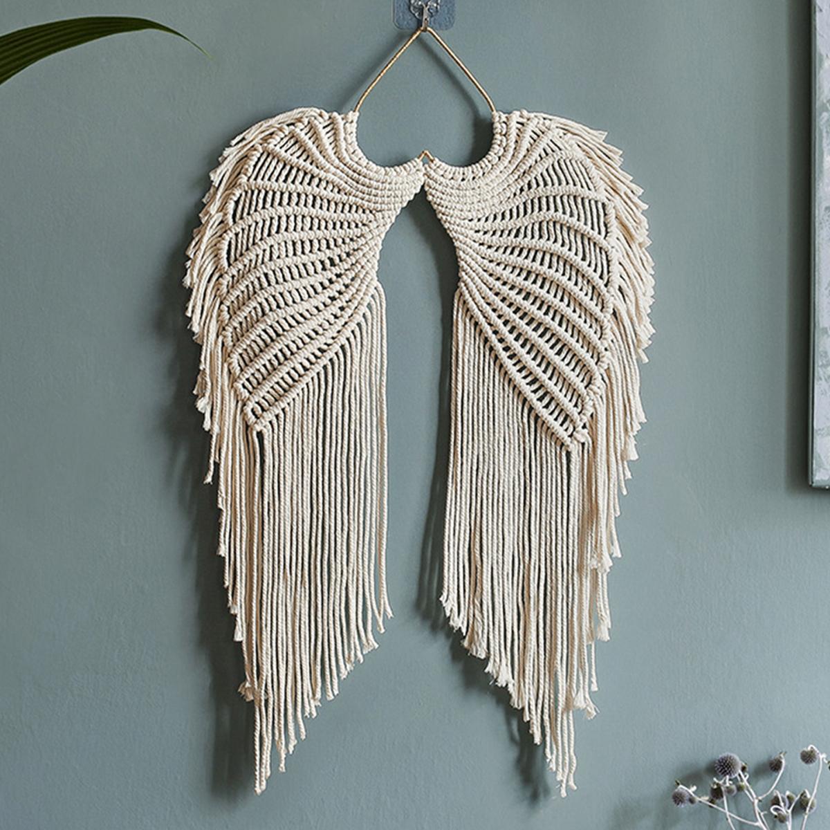

Macrame Woven Wall Hanging Boho Home Chic Bohemian Geometric Art Decor Beautiful Apartment Dorm Room Decoration Tapestry