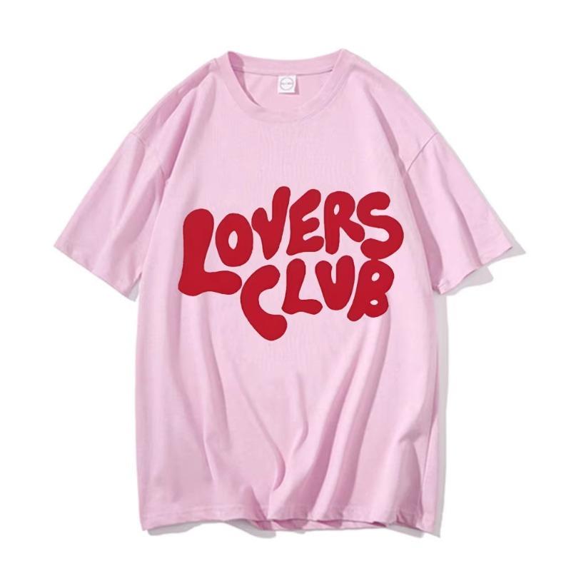 Niall Horan Lovers Club Sommer Neu Harajuku Damen Herren T-Shirt Unisex Baumwolle Tops Kurzarm Rundhals T-Shirt Streetwear