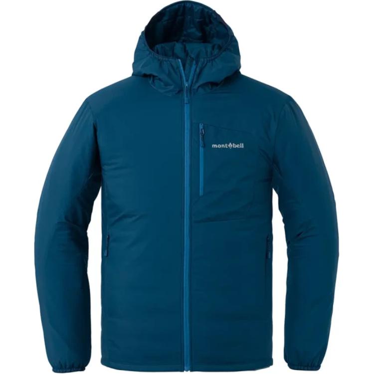 

MONTBELL EX Light Thermawrap Худи Ветрозащитная Теплая С Длинным Рукавом Мужская S