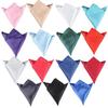 for Wedding Dress Party Men Satin Plain Solid Square Pocket Silk Pocket Square Hanky Handkerchief