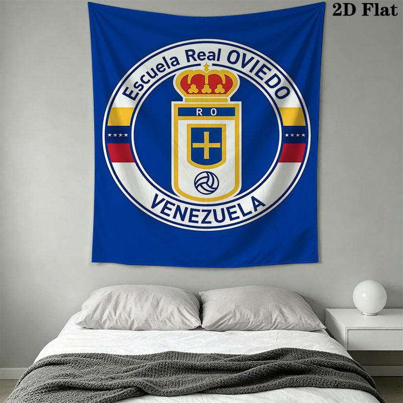 Real Oviedo Wall Hanging Printed Fabric Blanket Decorative Tapestries for Bedroom Living Room Home Decor
