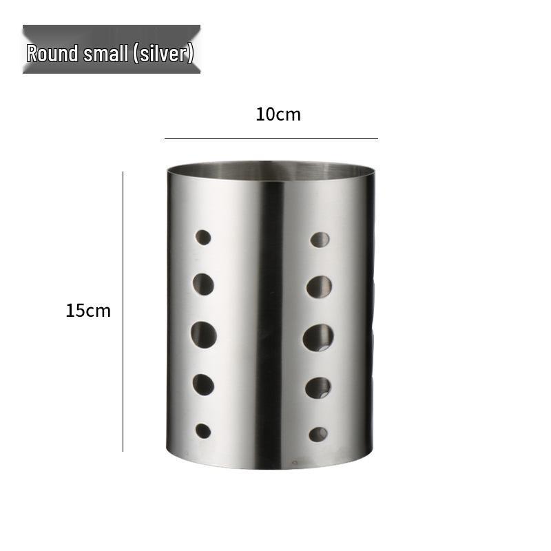 Durable Stainless Steel Chopstick Holder with Drainage Holes - Moisture-Proof and Anti-Fall, Ideal for Restaurants and Customizable with Logo.