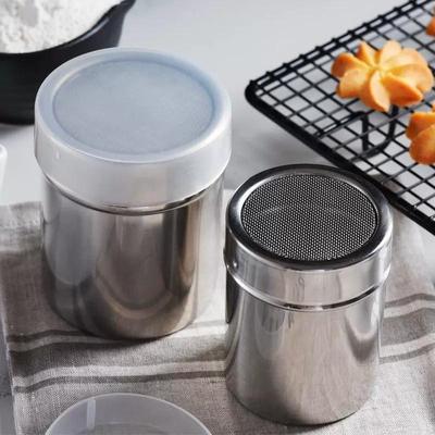Effortless Coffee Sprinkling with Stainless Steel Fine Mesh Duster for Cocoa Powder Comes with a Durable Cover