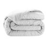 Housse Couette Satin De Coton 240 X 260 Cm Uni Blanc