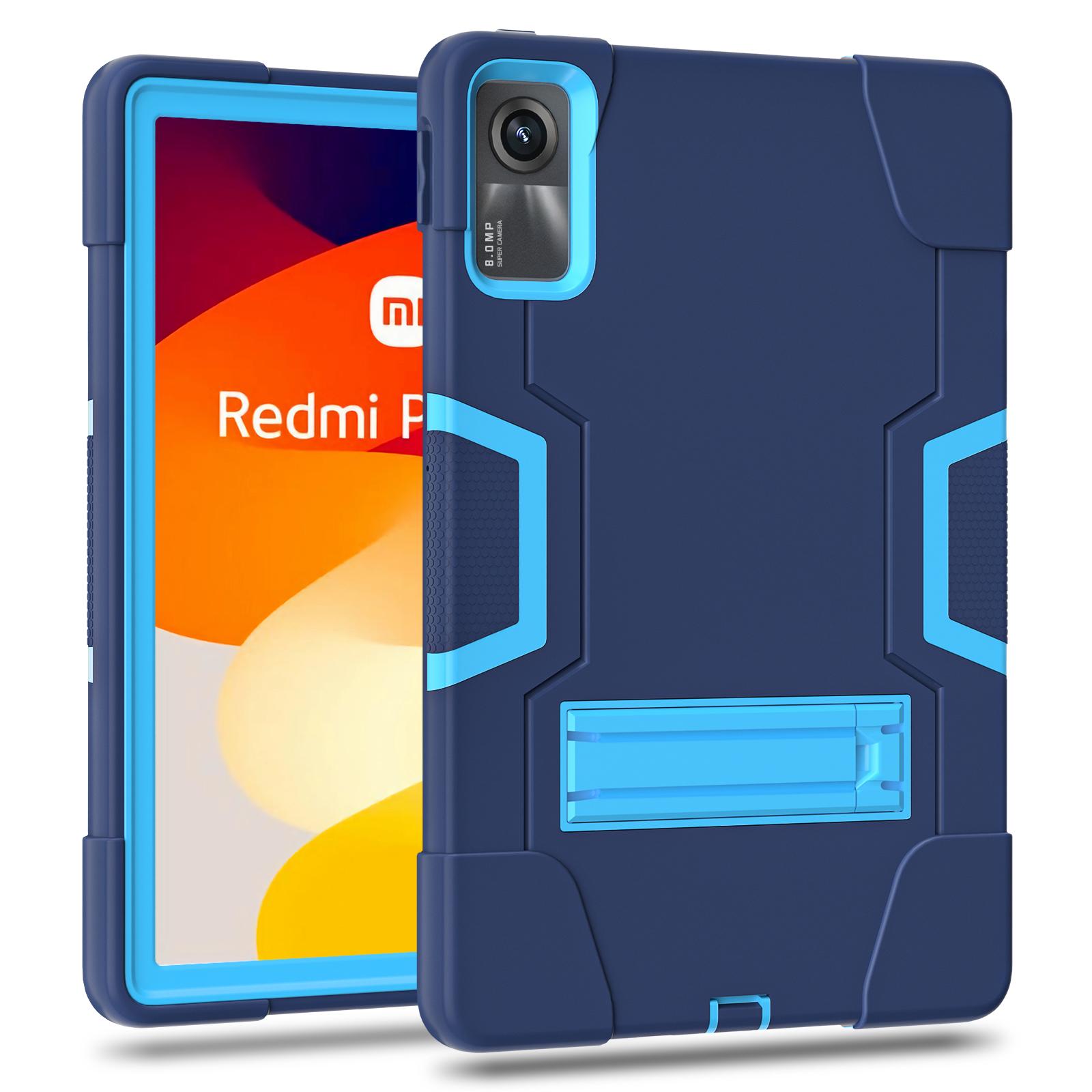 

For Xiaomi Redmi Pad SE Case PC+Silicone Tablet Protective Cover Navy Blue/Green