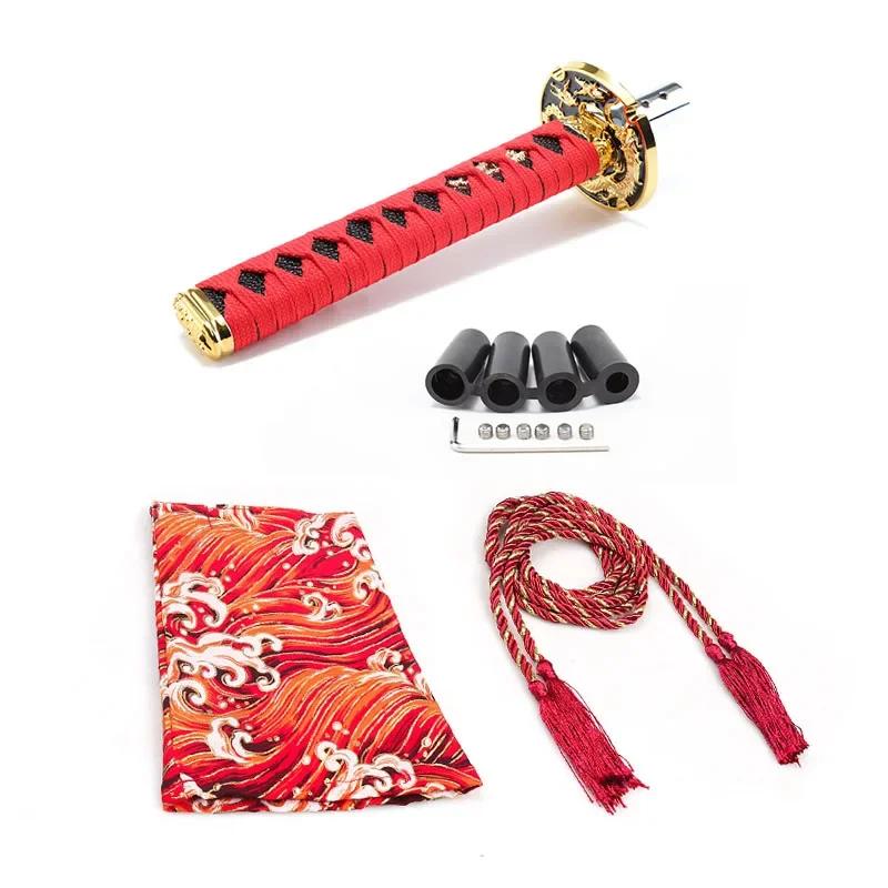 Universelle Staubschutzmanschetten für Schaltknäufe mit Adaptern JDM Katana Schwert Schaltknauf Schalthebel Auto Gangschaltung Auto Dekoration Werkzeuge