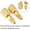 Messing Schnellkupplungen für Vakuumpumpe 2 Stück 5/16 SAE auf 1/4 SAE R410a Klimaanlage Adapter Set