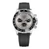 Daytona Six-Pin Panda Dial Mechanical Steel Men's Watch