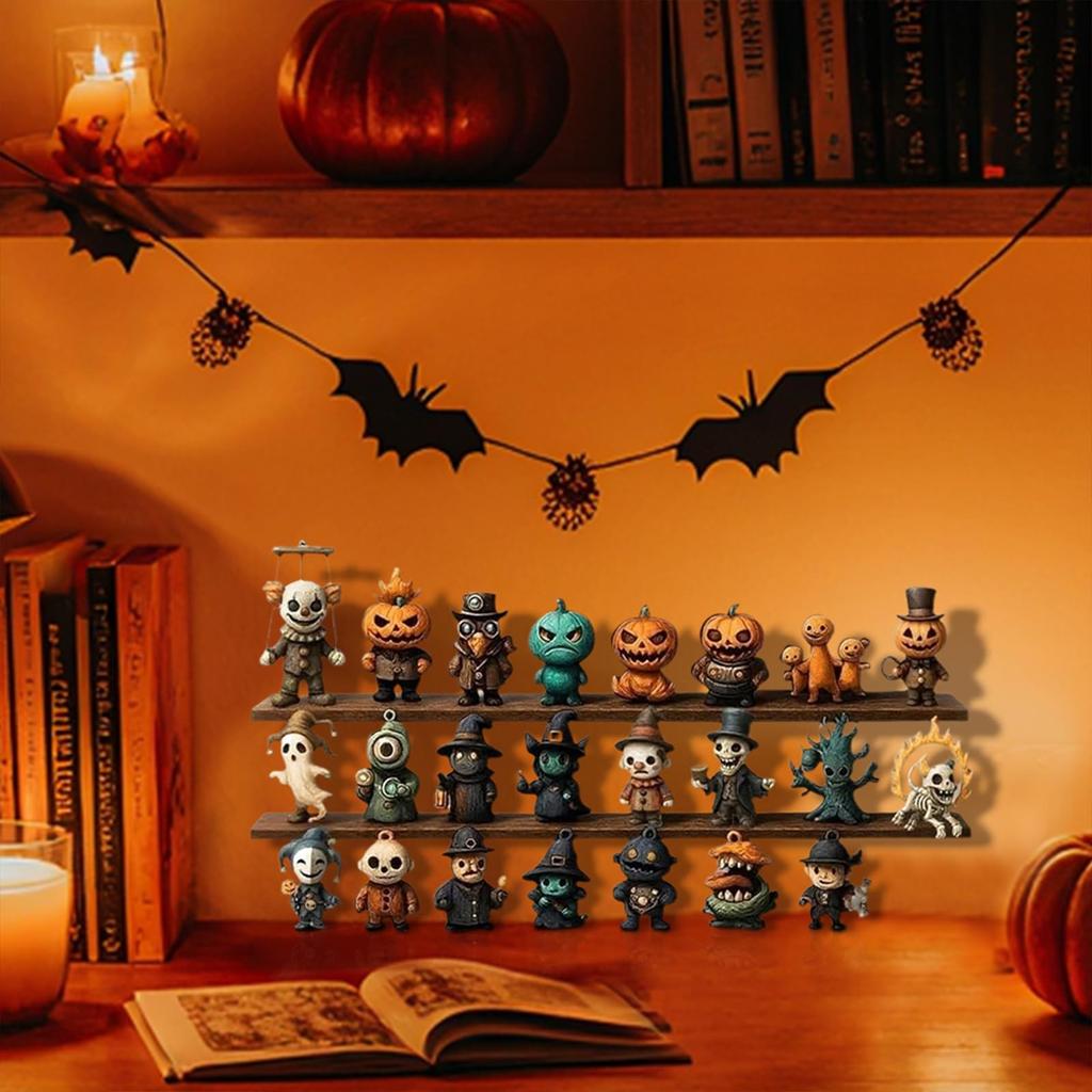 31 Nights Of Fright  Halloween Countdown Box With Figurines, Halloween Advent Calendar  Gift Box, Scary Doll Collectible Horror Figures, Hanging