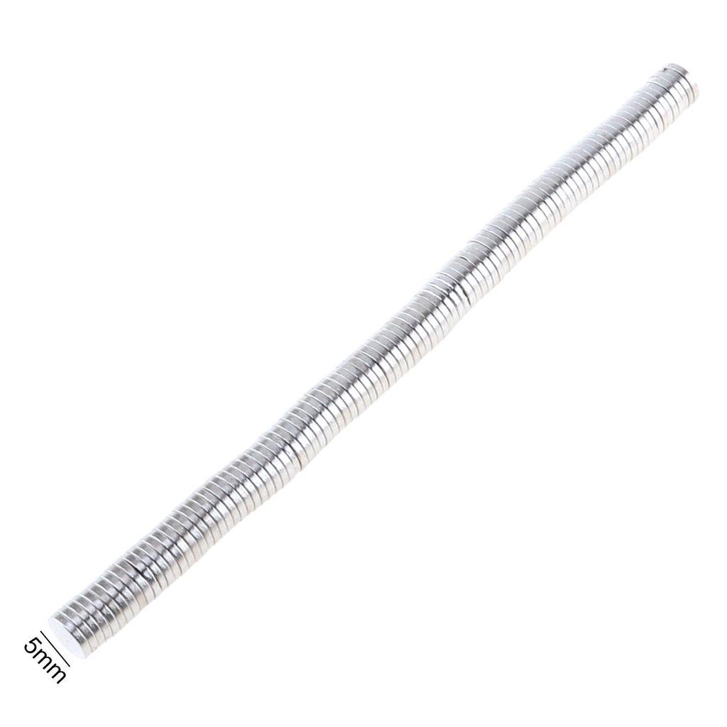 100pcs 5 x 1MM Mini Lodestone Magnet Magnetic Steel Small Round N35 for Home / Office / Laboratory