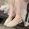 Mules de damă Tricot de vară Cu vârf ascuțit Mules Saboți Casual Papuci Pantofi de damă Sandale plate Mărimea 35-42