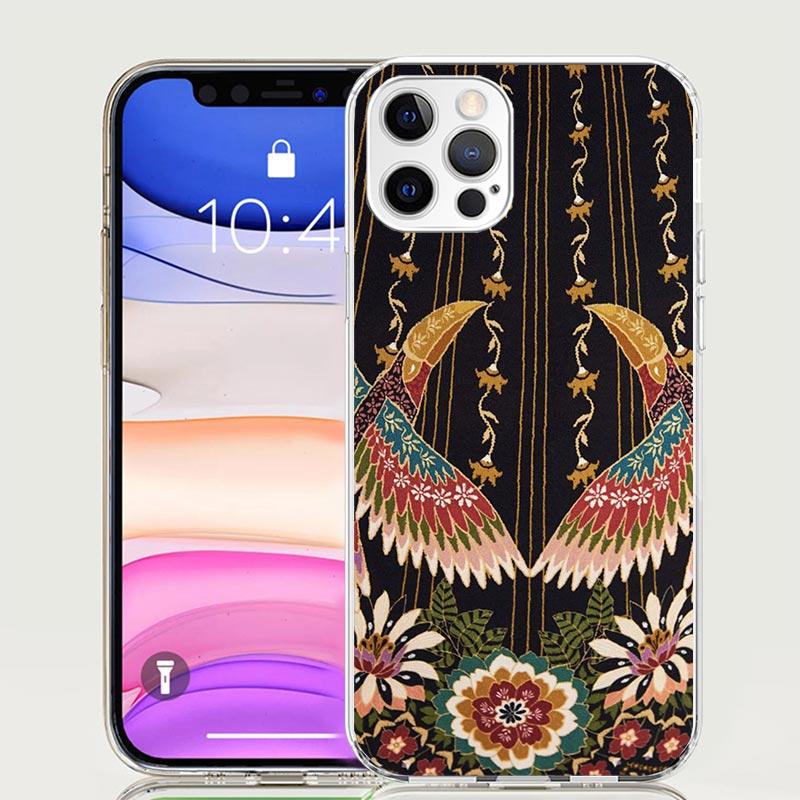African Style Fabric Pattern Phone Case For iPhone 18 17 Air 16 15 Plus 11 14 Pro Max 13 Mini 12 7 8 + SE Pattern Art Customized Co