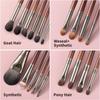 OVW Natural Makeup Brushes Set Eyeshadow Make Up Brush Goat Hair Kit for Makeup Nabor Kistey Blending  Pinceaux Maquillage