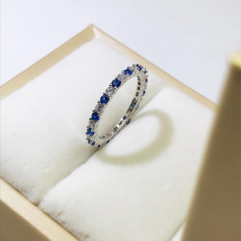 Over 120 Styles Korean style zircon diamond ring women's 925 sterling silver spring and summer niche light luxury high-end index finger ring open ring