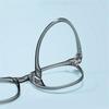 0 -0.5 -0.75 To -4.0 Anti Blue Light Transparent Gray Frame Square Myopia Glasses Rivet  Minus Degree Prescription Spectacle
