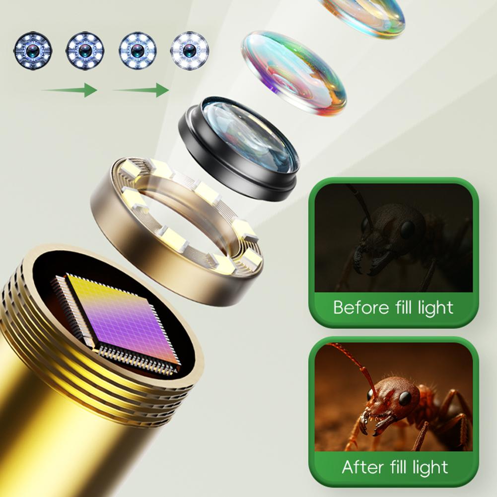 Endoskop-Schlangenkamera mit Licht Naturerkundung Inspektionskamera Geburtstagsgeschenke für Kinder 4 5 6 7 8 9 10 Jahre Alt