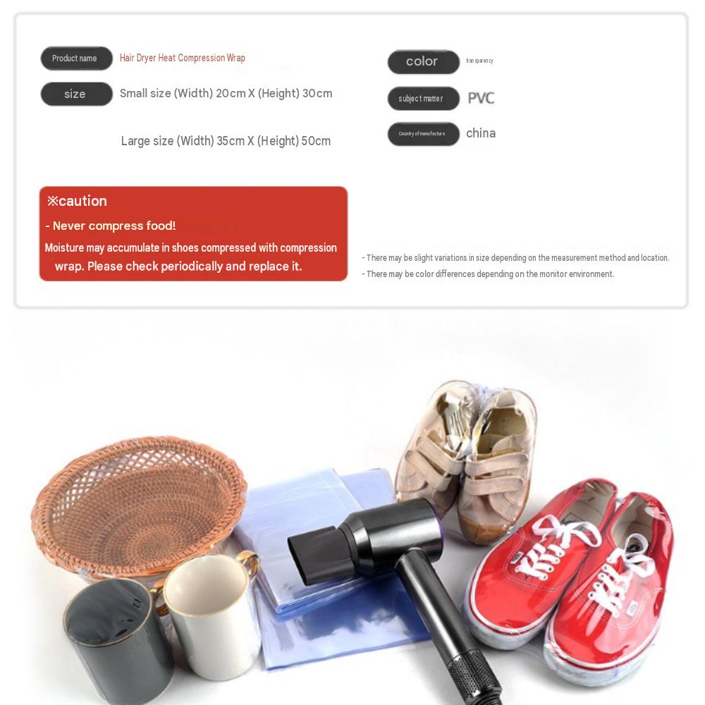 Hair Dryer Heat Compression Wrapping Vinyl