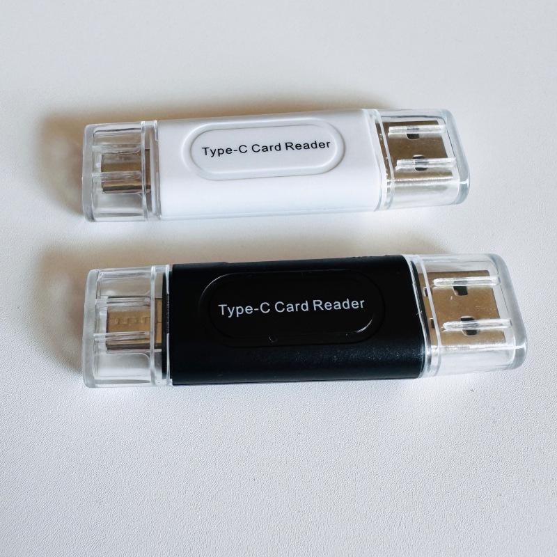 Cross-Border Multi-Function 4-in-1 Mini OTG Mobile Phone Card Reader and USB Converter