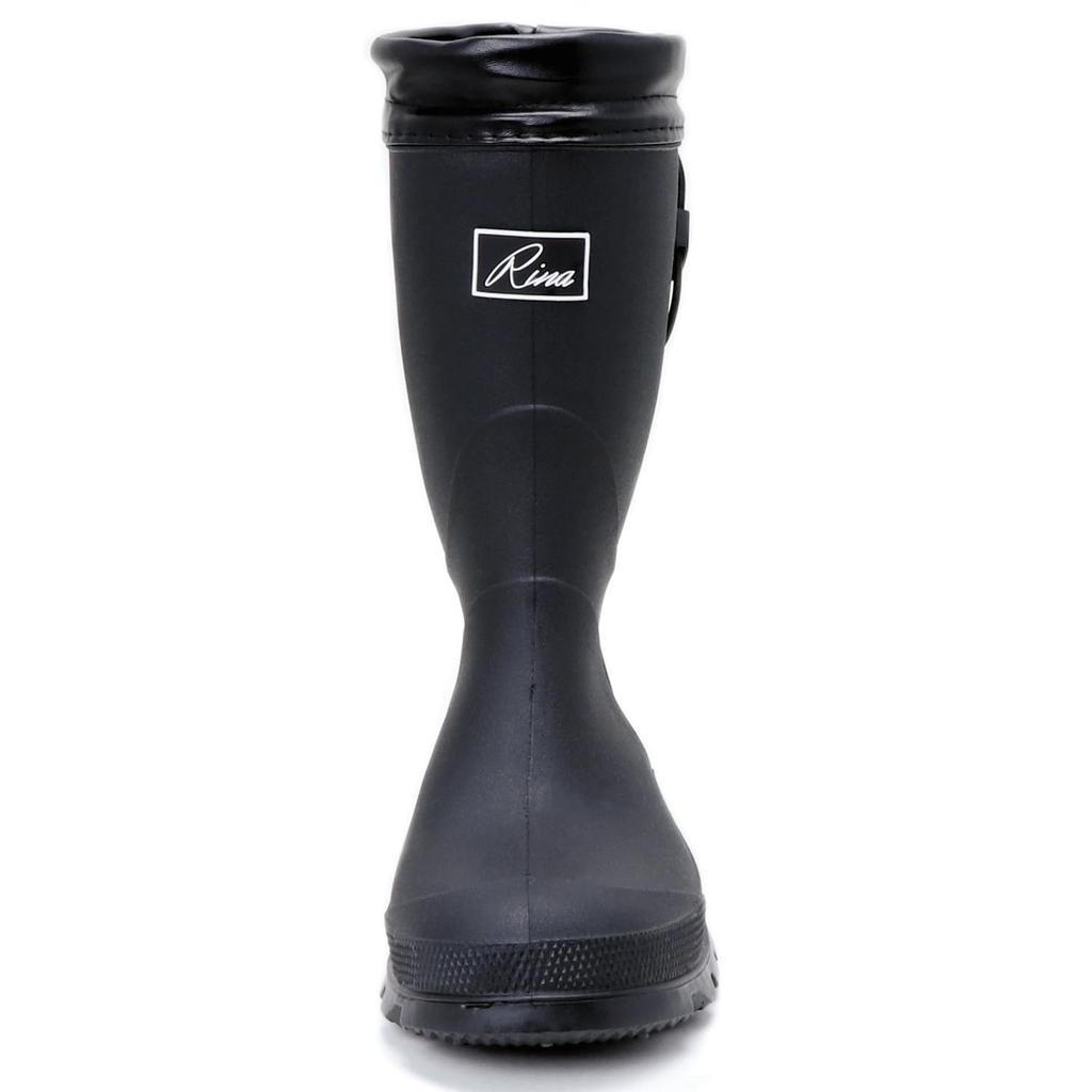 Gummistövlar För L [Rina] Dam R649, Hopfällbara, För Pendling, Skola, Trädgårdsarbete, Utomhus, Portabla, Svarta,