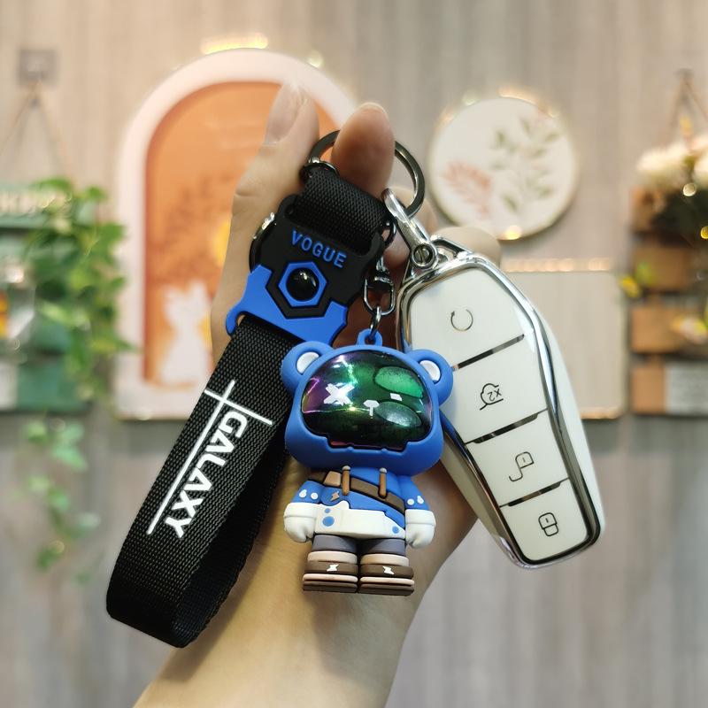Car Key Cover for BYD Models: Qin Plus, DMI, Dolphin, Song Plus/Pro, Han EV, Tang, Yuan - Unisex